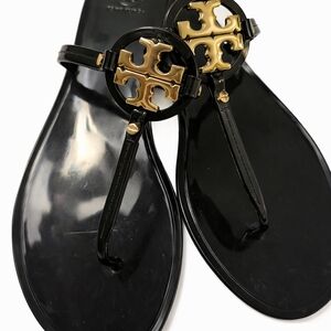 Black and Gold Sandals